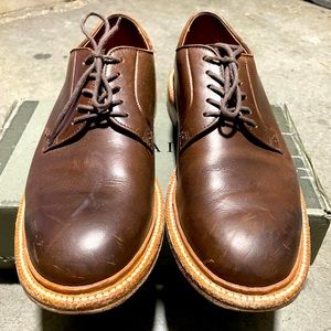 Grant Stone Plain Toe Brown French Calf 9.5D